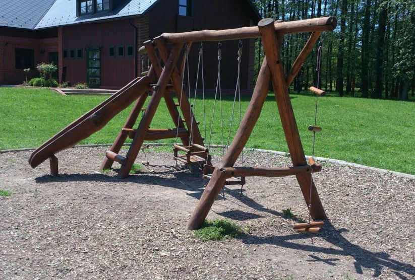 Dětské hřiště (Mlýn vodníka Slámy) v Háji ve Slezsku