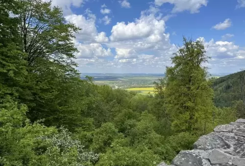 Hrad Hukvaldy - výhled do krajiny