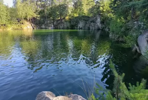 Zatopený lom Štachlovice u Vidnavy